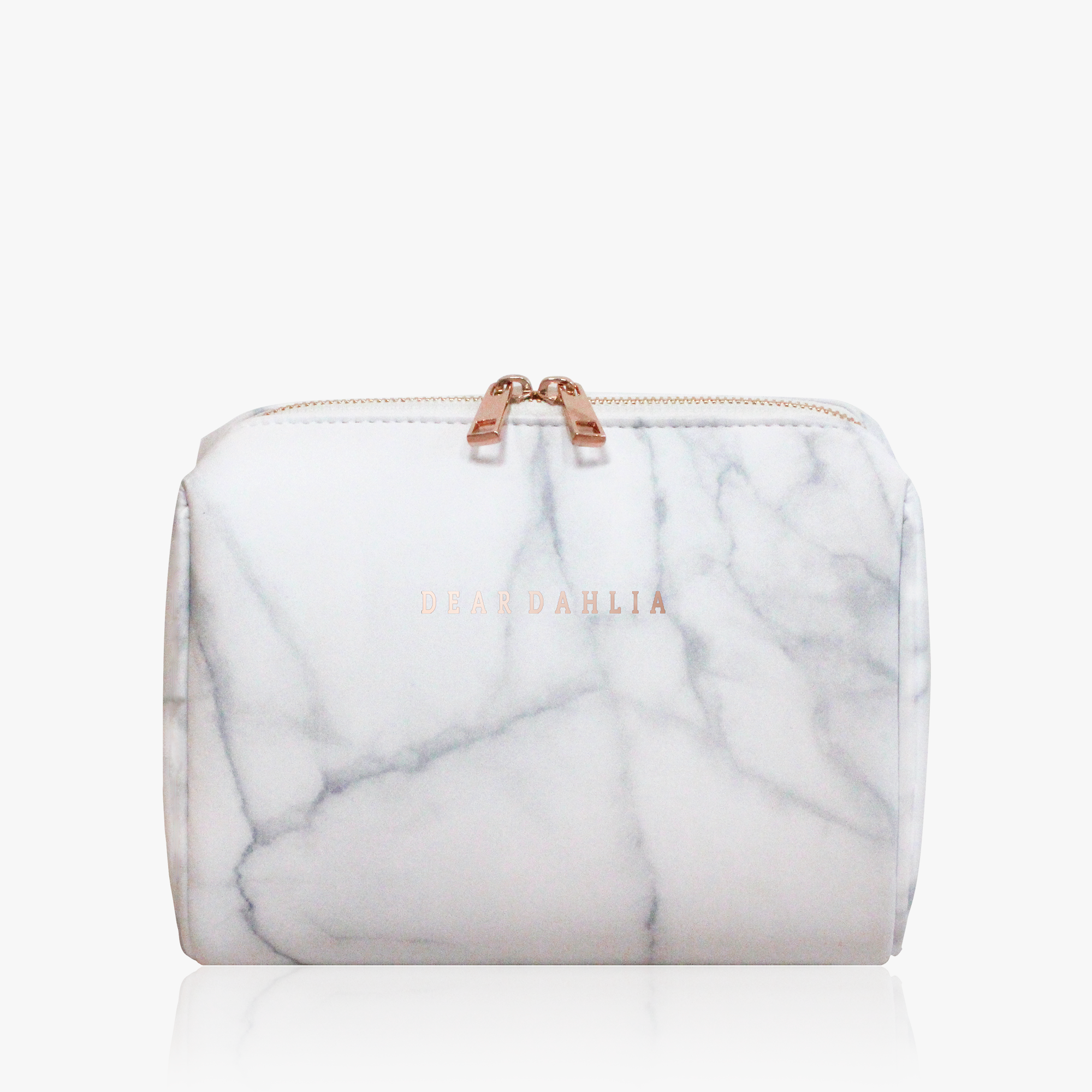 Signature Marble Makeup Pouch Dear Dahlia