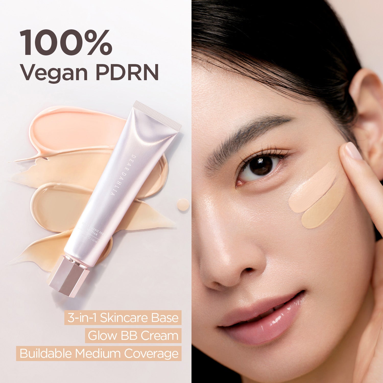 [Amazon BEST SELLER]PDRN BB Cream for Dewy Glass Skin Finish